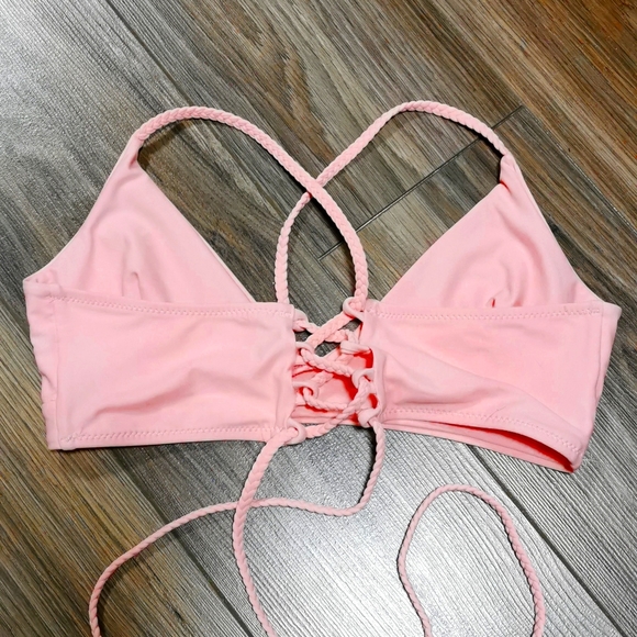 Cross Back Bikini Top, Small - Picture 2 of 3